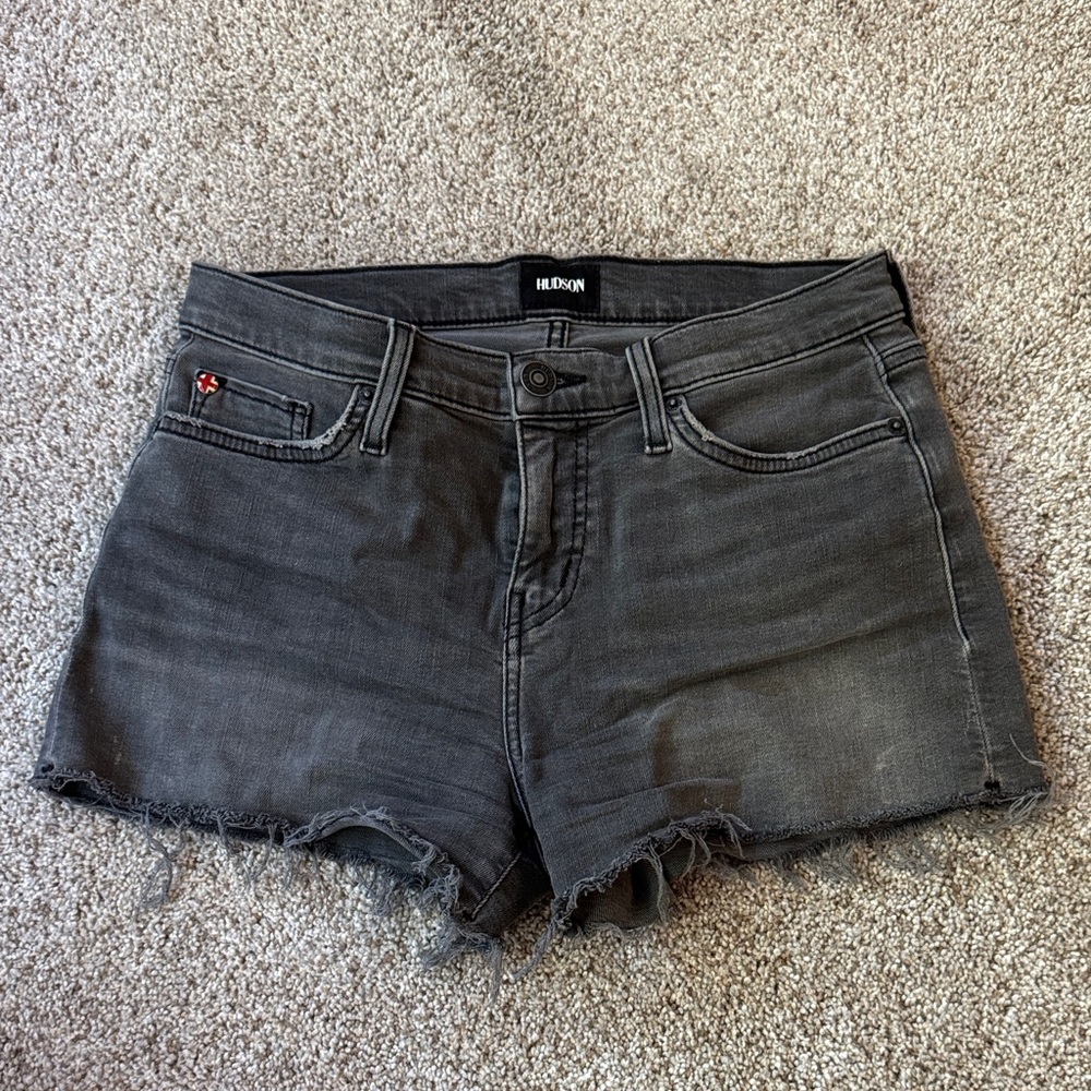 Hudson Jeans Charcoal Denim Shorts